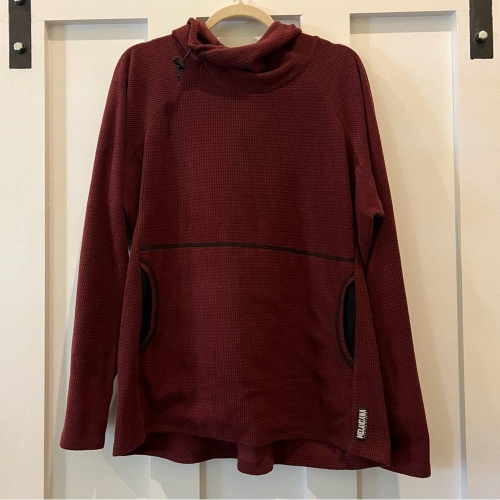 melanzana micro grid hoodie